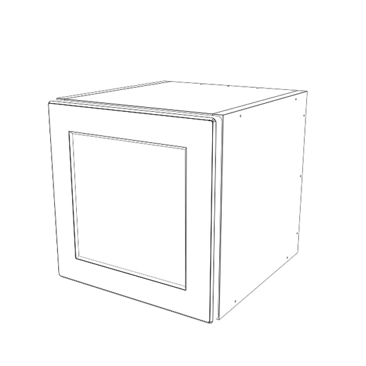 11.5" Wide x 15" High Cabinet With Painted Door White - Sample