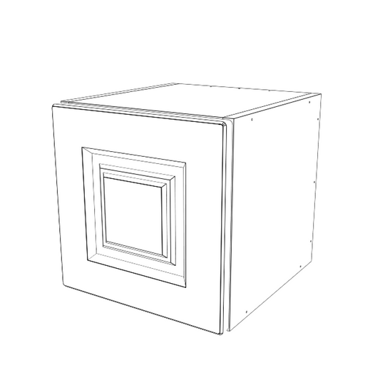 11.5" Wide x 15" High Cabinet With Thermofoil Door White - Sample