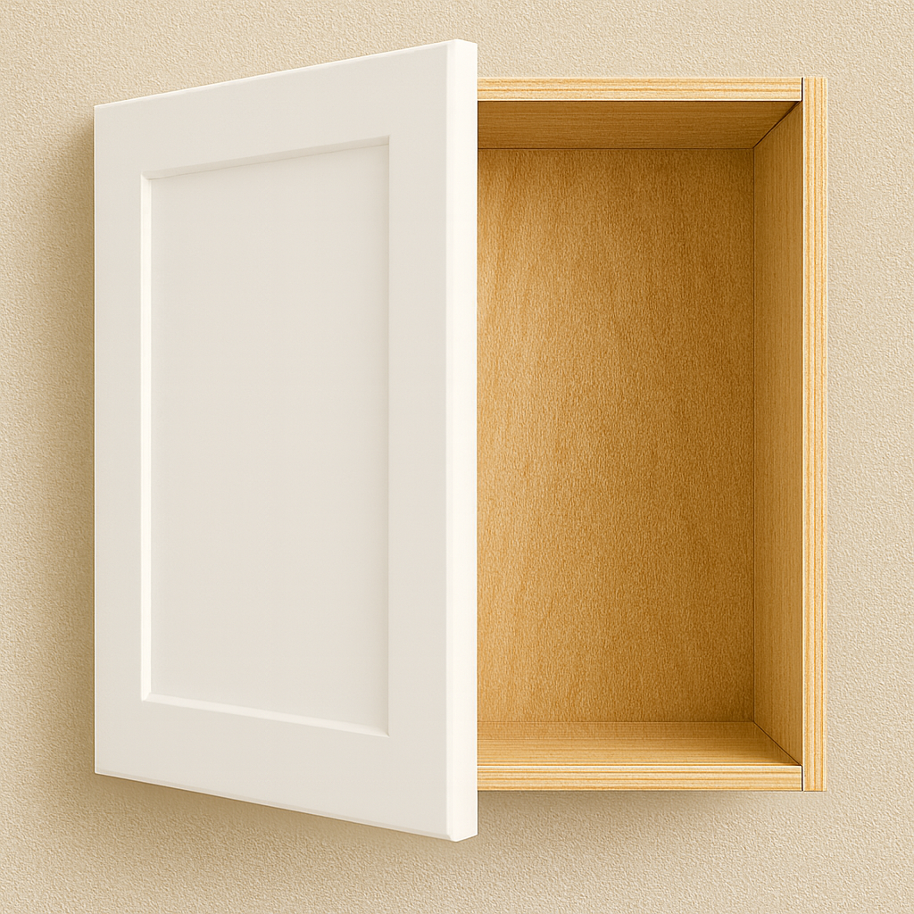 11.5" Wide x 15" High Sample Cabinet (3/4" Birch Plwood Box - Thermofoil Door White)