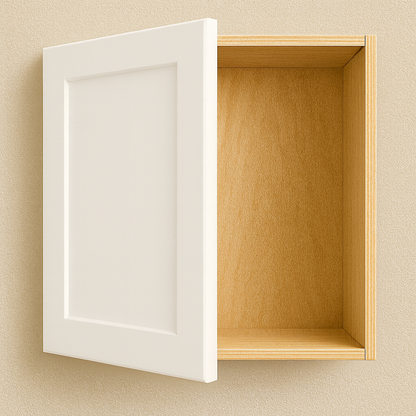 11.5" Wide x 15" High Sample Cabinet (3/4" Birch Plwood Box - Thermofoil Door White)