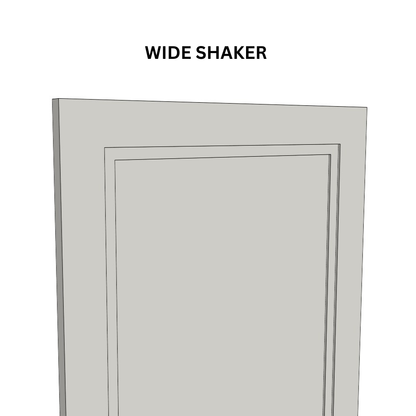 11.5" Wide x 15" High Sample Cabinet (5/8" Hardrock Maple Melamine Box - Painted Door White)