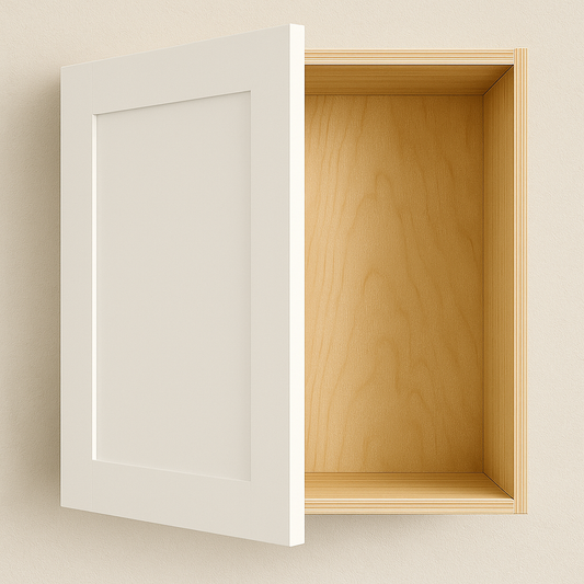 11.5" Wide x 15" High Sample Cabinet (3/4" Birch Plywood Box - Painted Door White)