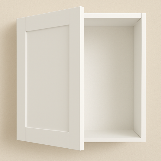 11.5" Wide x 15" High Sample Cabinet (5/8" White Melamine Box - Thermofoil Door White)